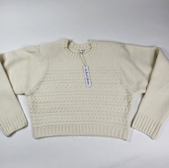 For Love & Lemons Ivory Dominique Sweater sz 2X - Picture 2 of 5